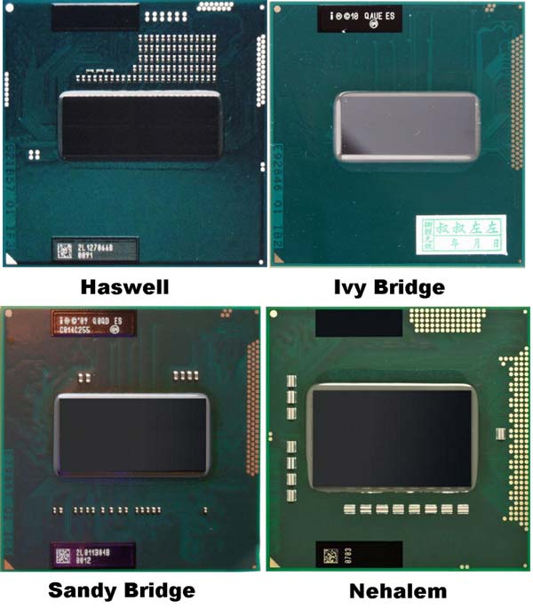Старое фото процессоров Intel, за подлинность не ручаюсь