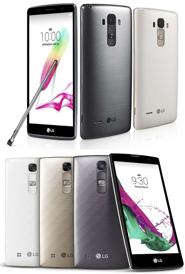 На фото LG G4 Stylus и LG G4c