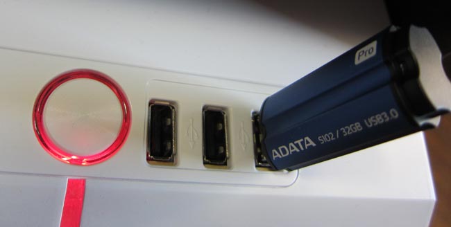 ADATA Superior S102 Pro в USB 3.0 порту ПК