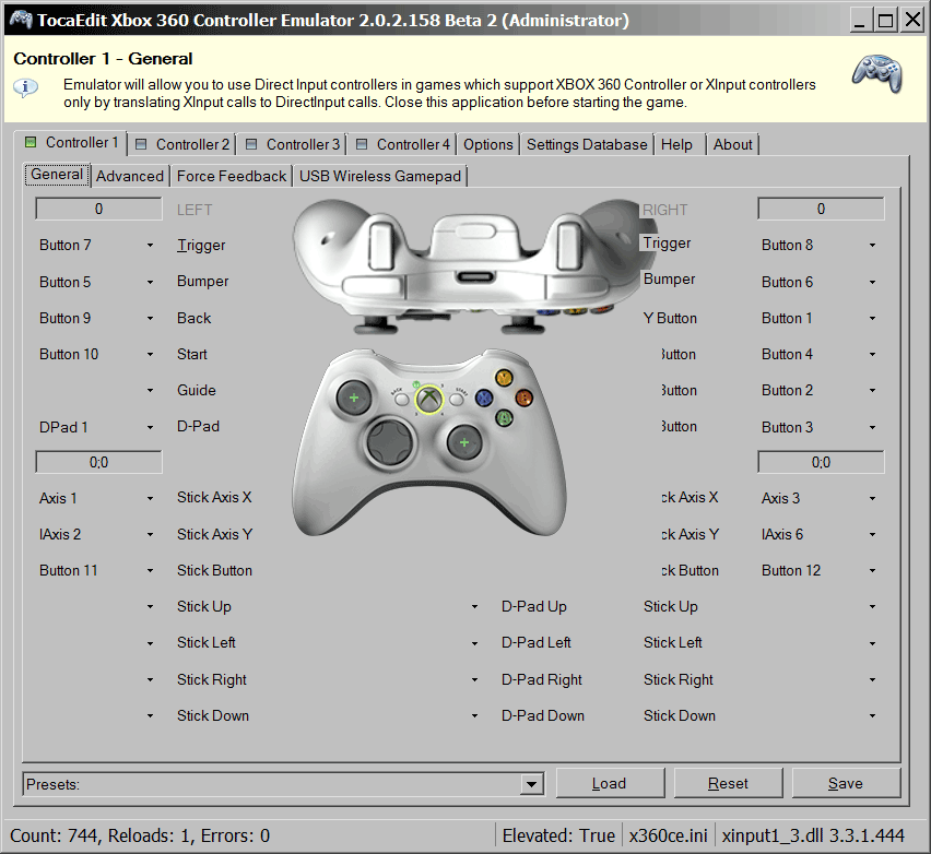 Эмулятор контроллера Xbox 360