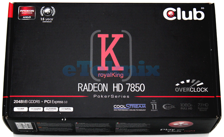 Обзор Club 3D Radeon HD 7850 royalKing