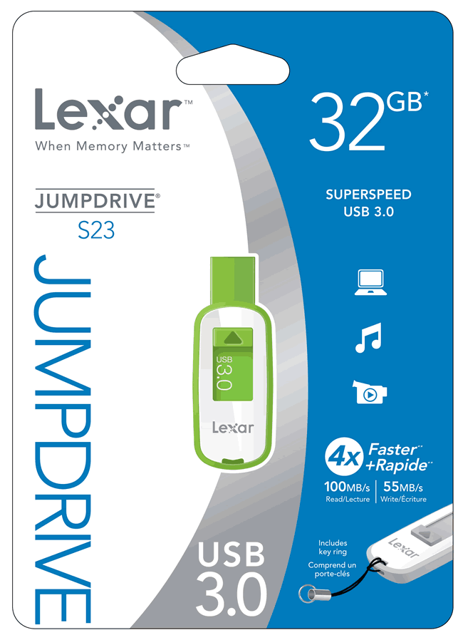 Обзор и тест флешки Lexar Jumpdrive S23 32ГБ