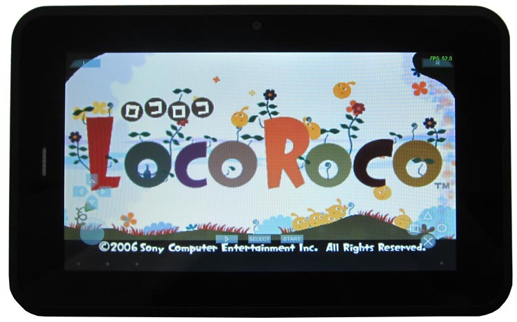 Loco Roco на экране планшета Prestigio