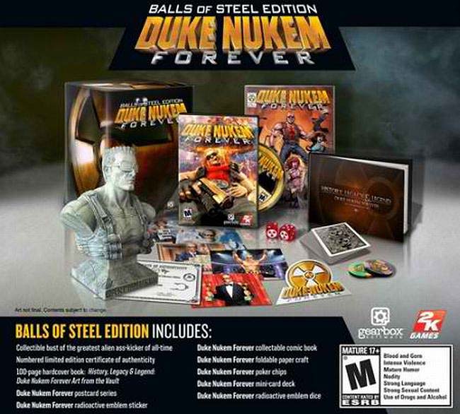 Набор для фанов Дюка Нюкема - Duke Nukem Forever Balls Of Steel (Дюк Нюкем Навсегда - Стальные Яйца)
