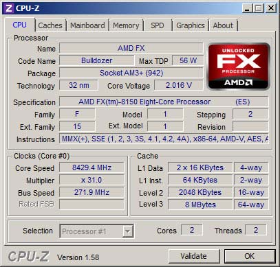 AMD FX 8150 разогнали до мирового рекорда
