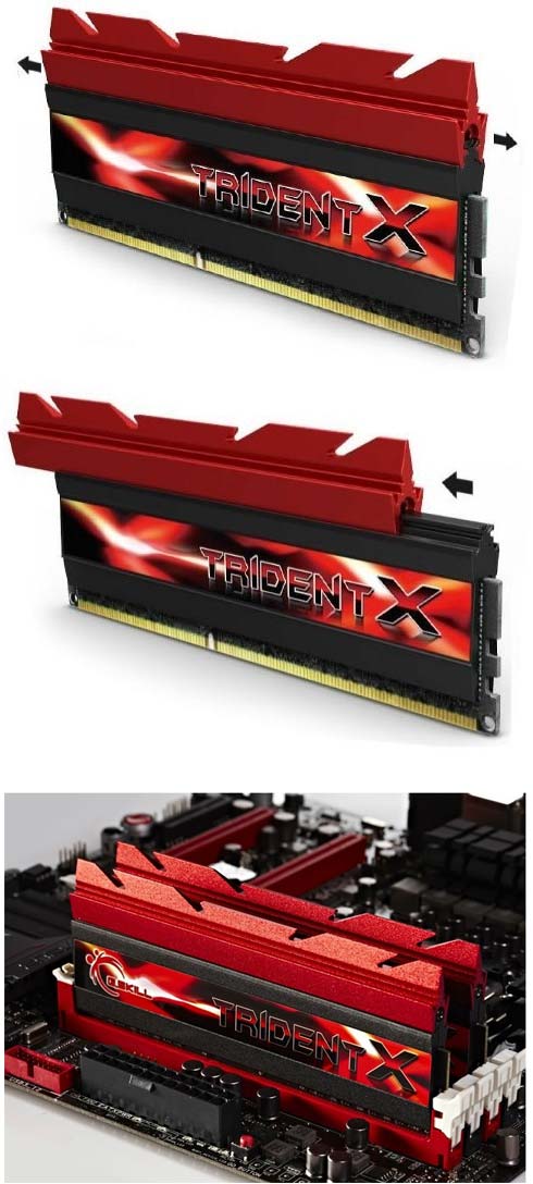 G.Skill предлагает оперативную память Trident X Series DDR3-2400 со съёмными радиаторами
