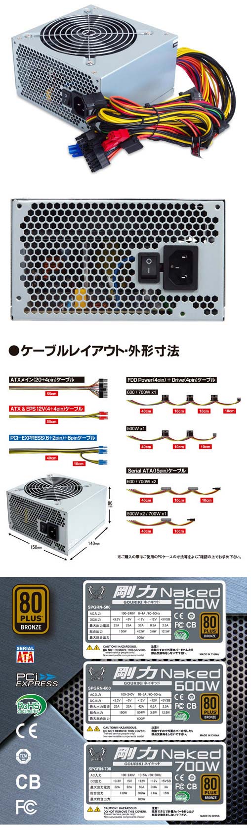 Scythe Gouriki - новые БП старой линейки