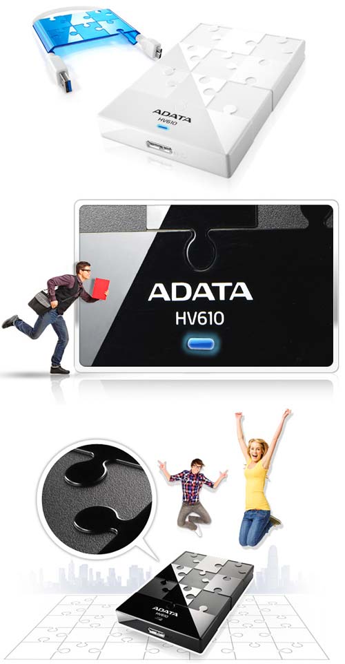 ADATA предлагает внешний накопитель DashDrive HV610 USB 3.0