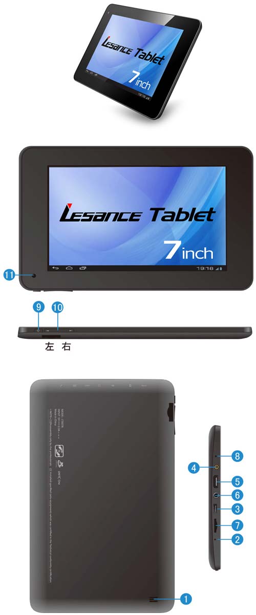 Unitcom предлагает планшет LesanceTB A07B