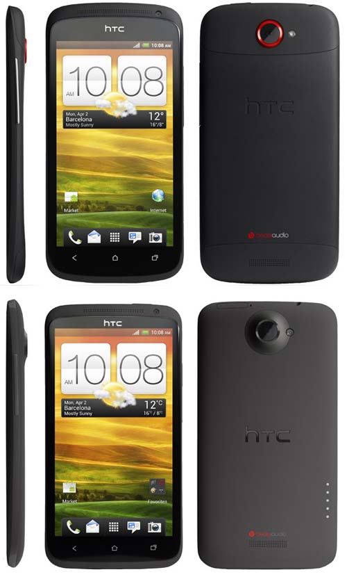 Смартфоны HTC One X и S выглядят вот таким вот образом, правда нет фото именно модели V