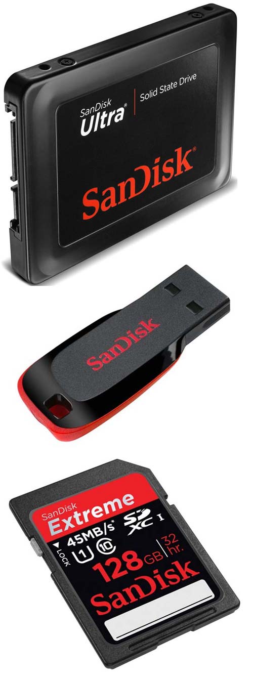 Sandisk снижает стоимость продукции на базе флеш памяти