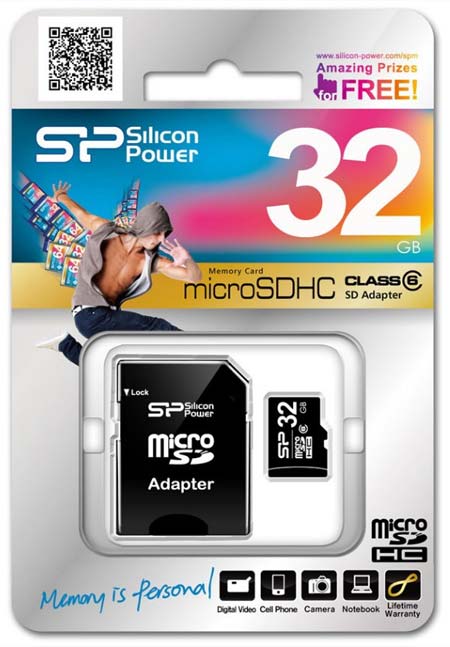 Silicon Power показывает не особо шуструю 32ГБ карточку формата microSDHC