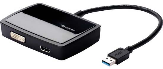 Получаем из USB 3.0 два видеовыхода: DVI и HDMI, при помощи Targus ACA039US