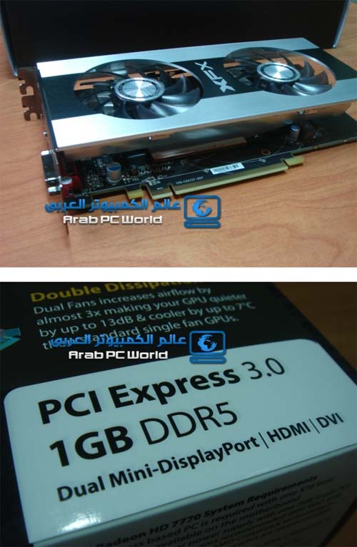 Перед нами фотографии XFX Radeon HD 7770 Double Dissipation Black Edition