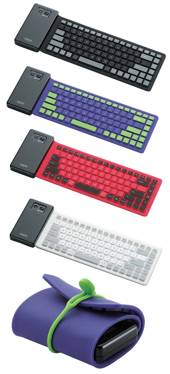 Сворачивающиеся клавиатуры серии TK-FBS035E от Elecom