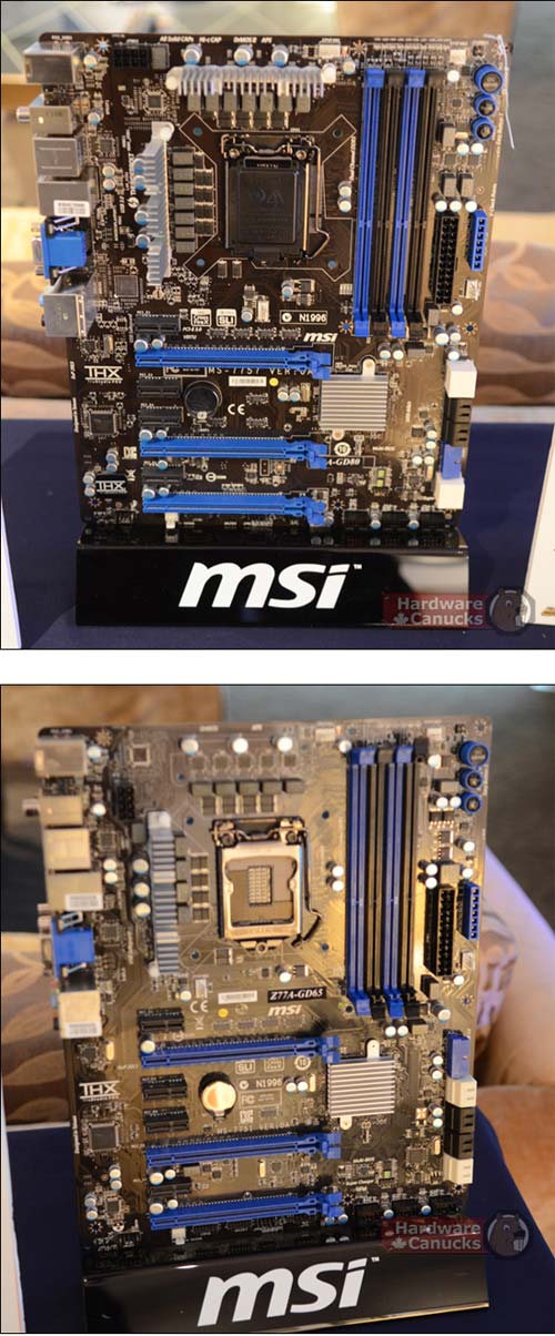 MSI показала системные платы под Ivy Bridge - Z77-GD65 и Z77-GD80