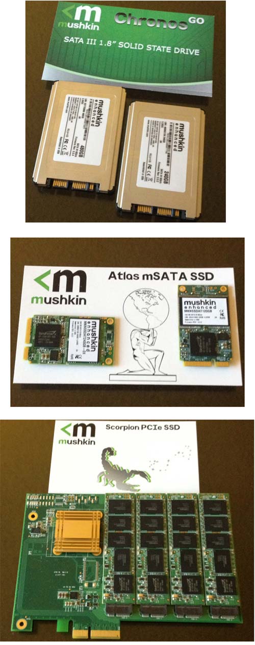 Mushkin скоро предложит нам SSD серий Chronos GO, Atlas и Scorpion