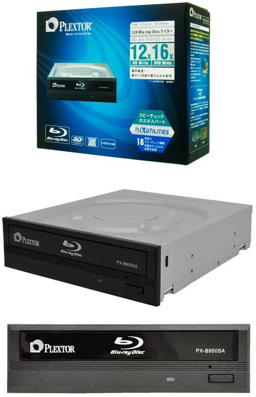 Plextor представляет BD-рекордер PX-B950SA