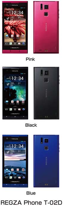 Fujitsu и DOCOMO представляют смартфон REGZA Phone T-02D