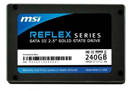 MSI показывает Reflex SSD MSI показывает Reflex SSD