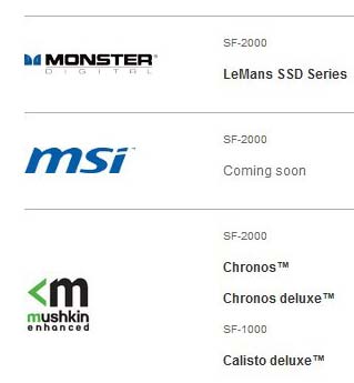 MSI будет радовать покупателей SSD на базе контроллеров от SandForce