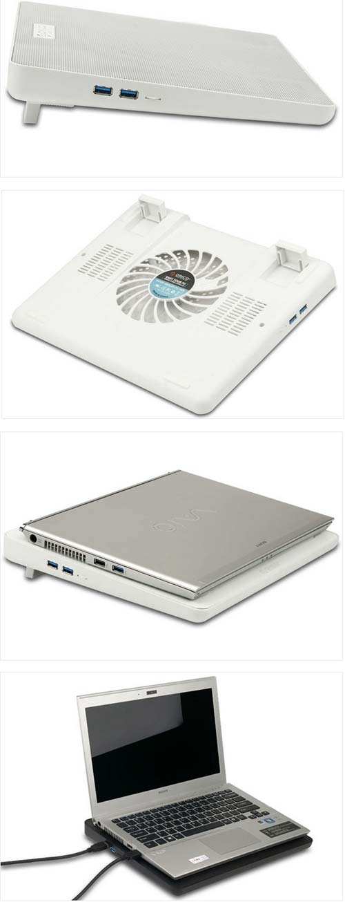 Orico предлагает кулеры для ноутбуков с USB 3.0 портами - NCP-1521U3 и NCP-1522U3