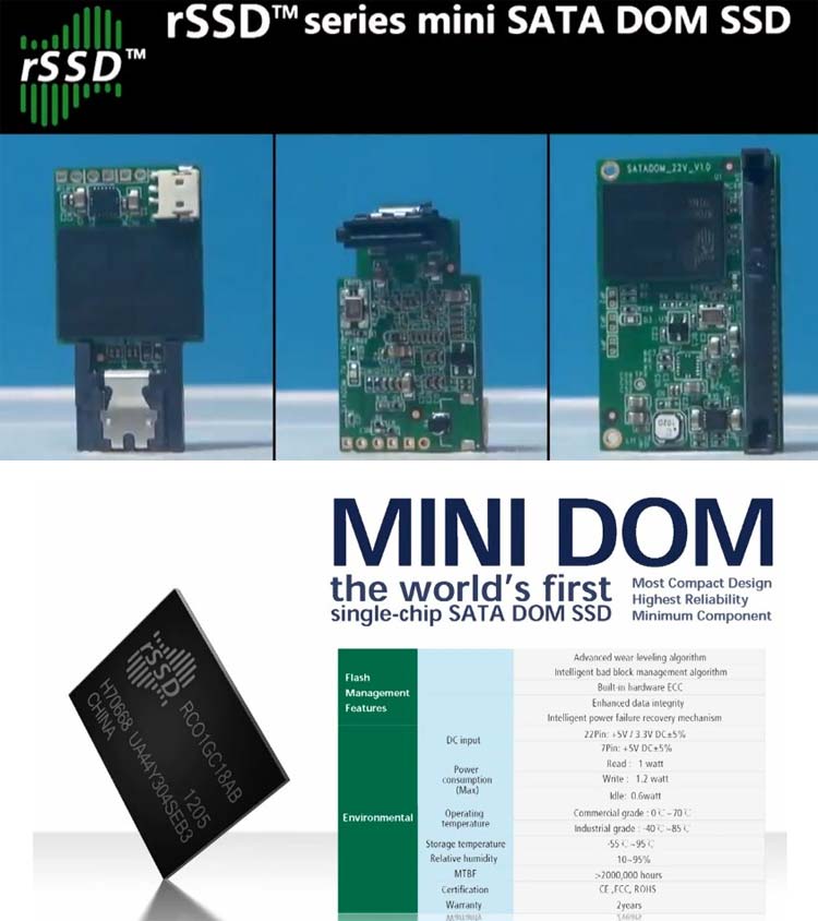 RunCore представляет SSD DOM типа не для дома - Mini DOM