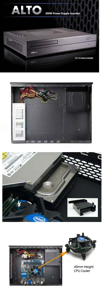 Шасси под HTPC - ASKTech ALTO NT-TX1000/AC200BK Шасси под HTPC - ASKTech ALTO NT-TX1000/AC200BK