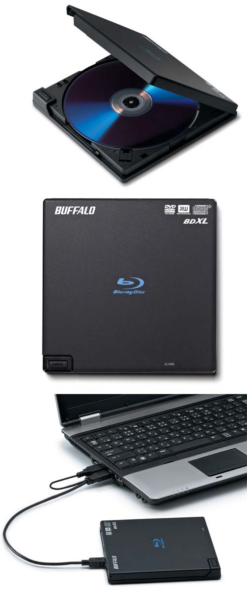 Buffalo предлагает внешний BD-рекордер BRXL-CSPI6U2-BK