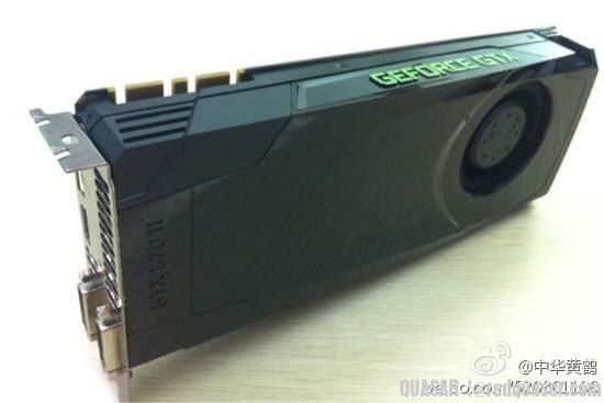 Фото GeForce 670 Ti, когда она ещё не была переименована в GTX 680