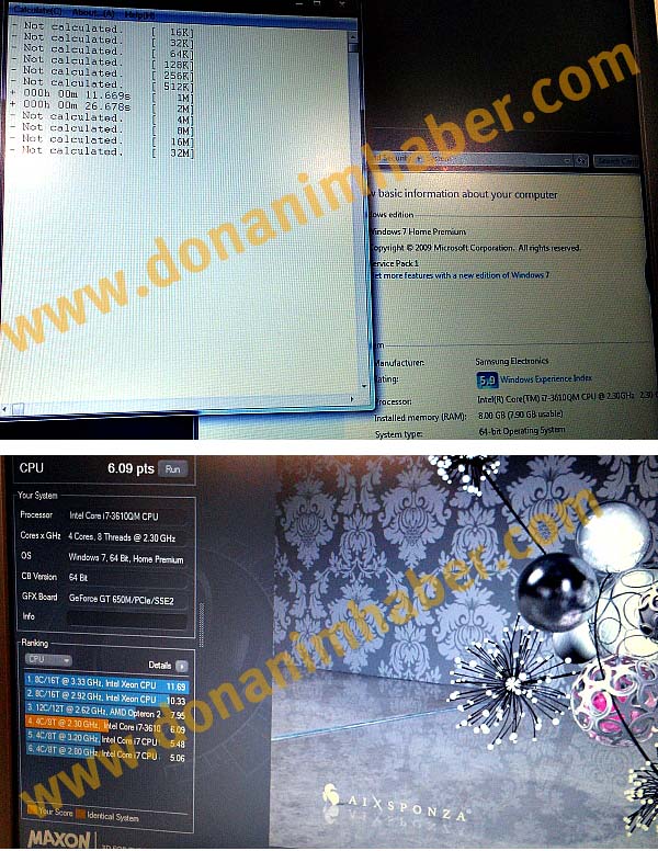 Некоторые тесты процессора Intel Core i7-3610QM