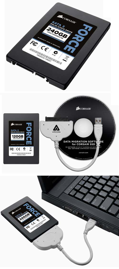 Corsair предлагает заменить HDD на SSD серии Force