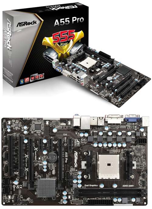 ASRock представляет материнскую плату A55 Pro ASRock представляет материнскую плату A55 Pro
