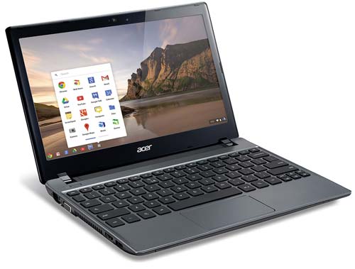 Перед нами Acer C7 Chromebook, новая модель, а вид старый
