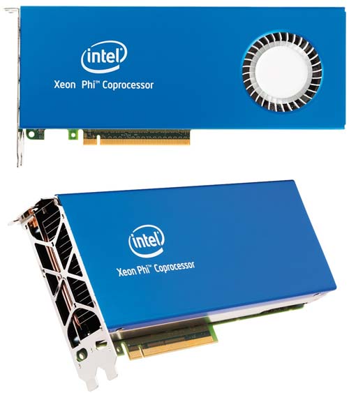 Стандартные фото сопроцессоров Intel Xeon Phi