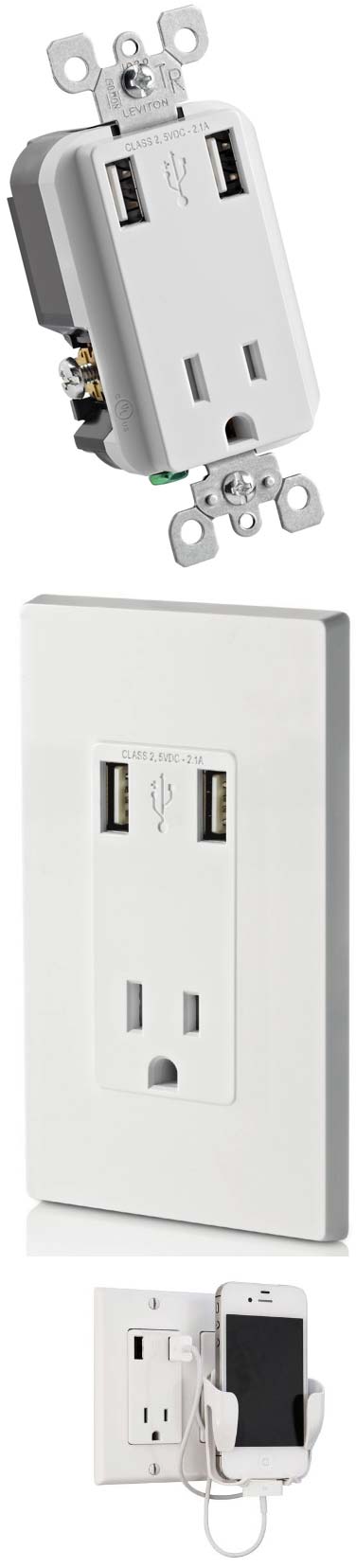 Leviton T5630 - заряжаем USB устройства!