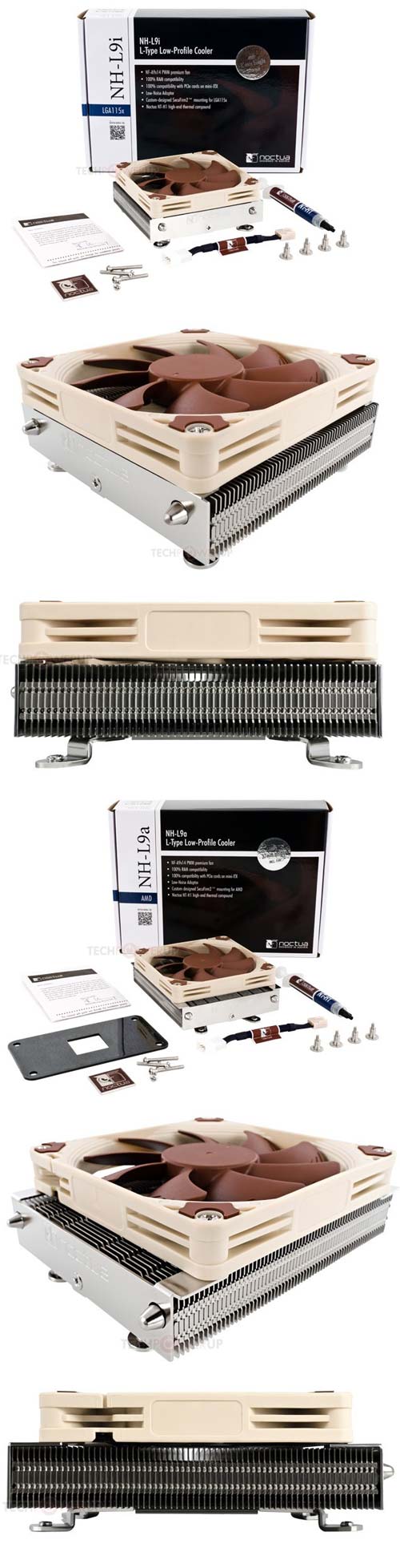Новые кулеры от Noctua - NH-L9i и NH-L9a
