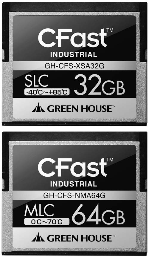 Green House предлагает новые CFast карты памяти