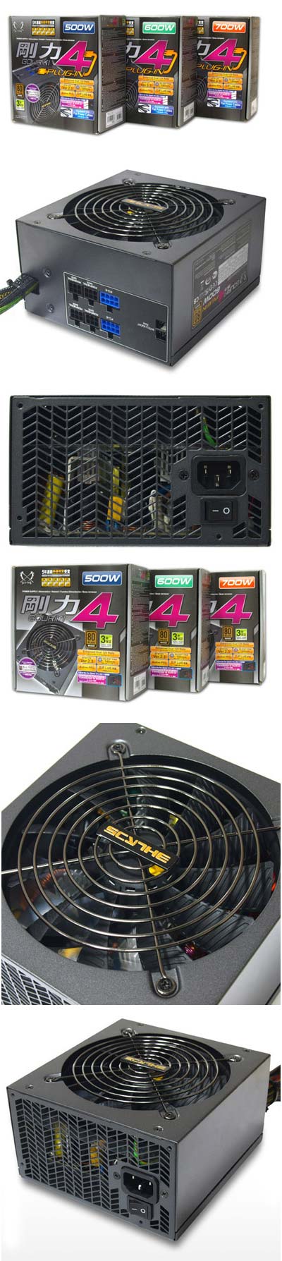 Разнообразие блоков питания Scythe Gouriki 4 Разнообразие блоков питания Scythe Gouriki 4