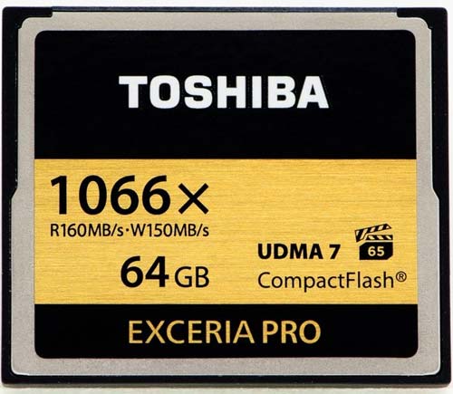 Сверхбыстрые карты EXCERIA PRO CF от Toshiba