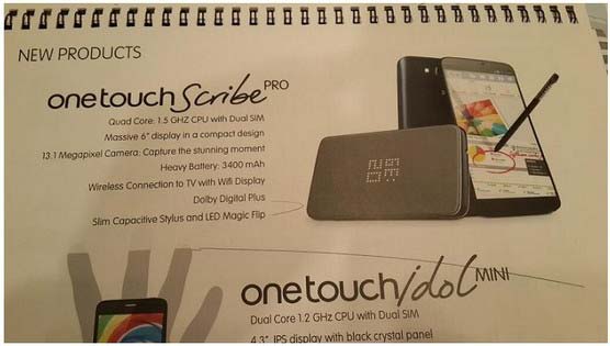 Планшетофон One Touch Scribe Pro от Alcatel