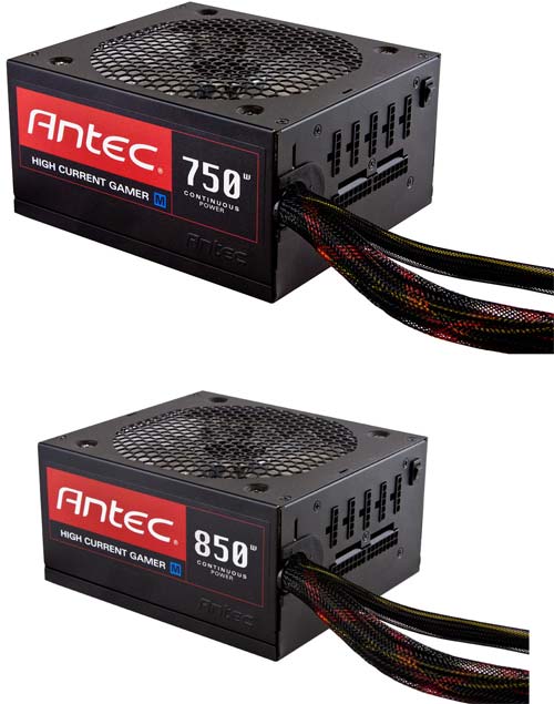 Блоки питания Antec HCG-750M и HCG-850M