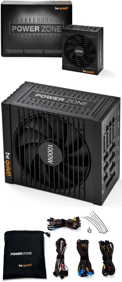 Хорошие фото блоков питания Power Zone от be quiet!