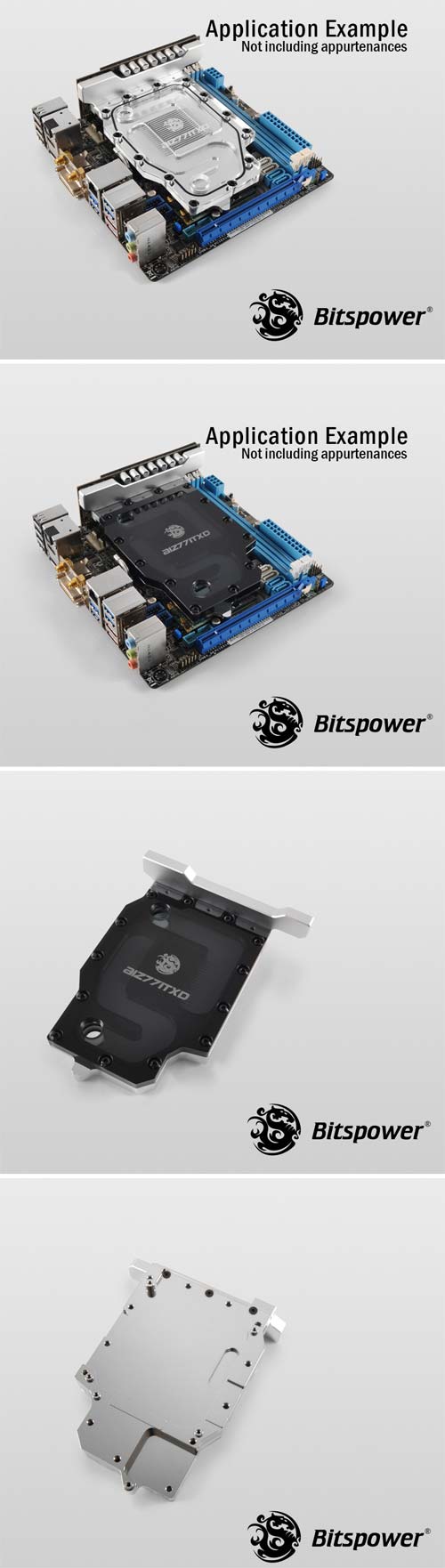 Водоблок Bitspower AIZ77ITXD
