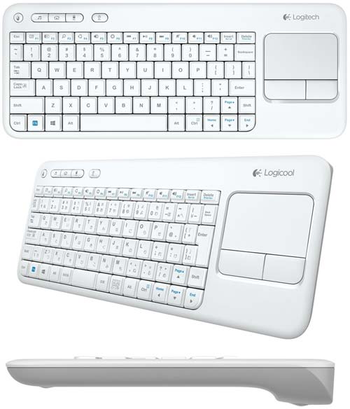 Новый вариант клавиатуры Wireless Touch Keyboard K400 White от Logitech