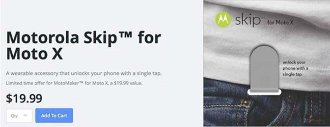 Motorola Skip - полезный аксессуар для смартфона Moto X 