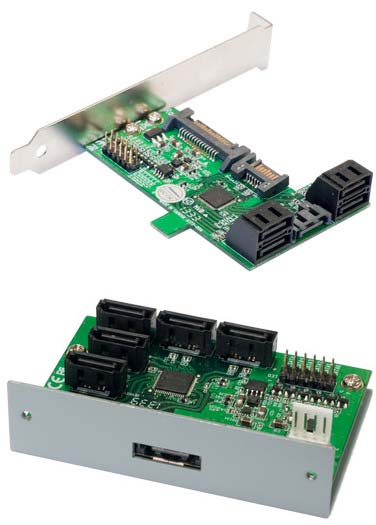 Устройства 6G Port Multiplier и 6G Rack Mount Port Multiplier от Addonics