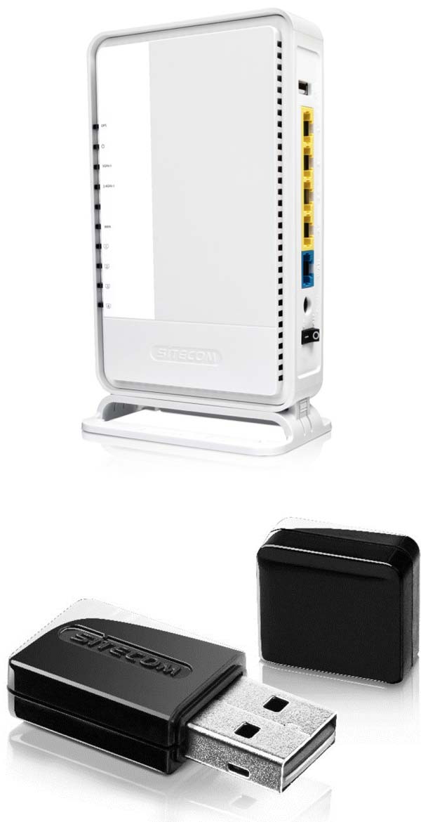 Устройства WLR-5002 Wi-Fi Router AC750 и WLA-3100 Wi-Fi Adapter AC600 от Sitecom
