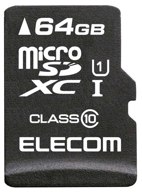 64ГБ карта памяти формата MicroSDXC от Elecom - MF-MRSDX64GC10R 64ГБ карта памяти формата MicroSDXC от Elecom - MF-MRSDX64GC10R