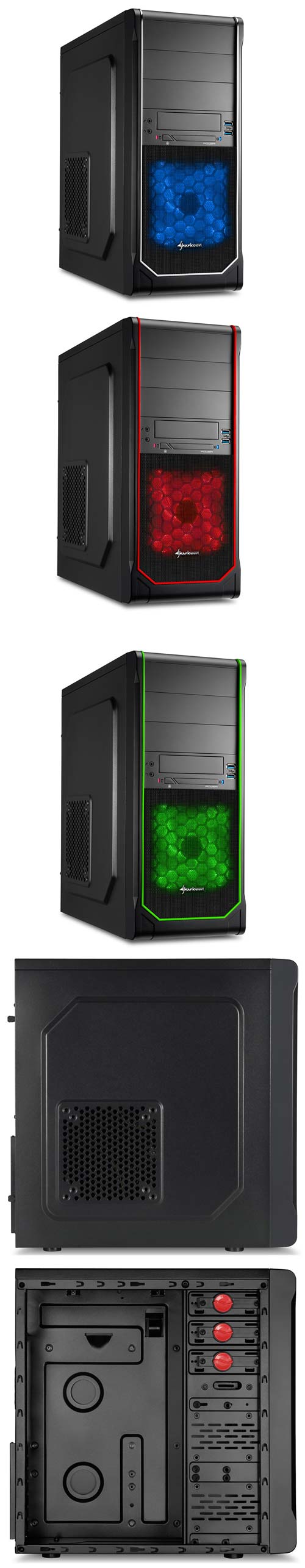 Бюджетные корпуса серии VS3 от Sharkoon